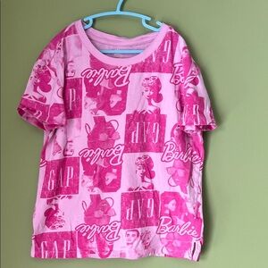 GAP Pink Barbie Graphic Short Sleeve Tee